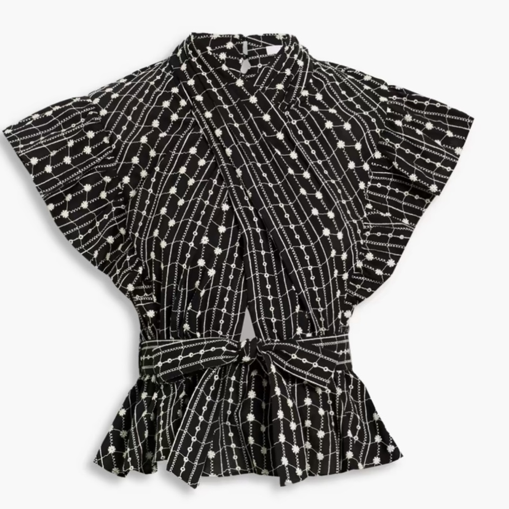 Derek Lam 10 Crosby peplum top.